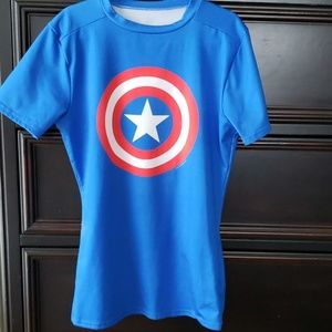 * Used Boys Fitted Under Armour Shirt Size Medium